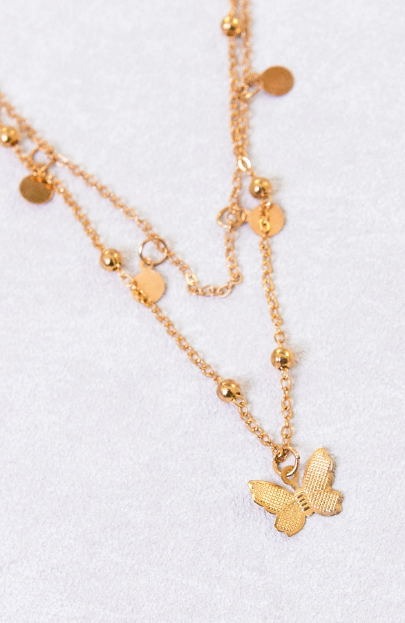Muntjes-Ketting-Butterfly-Goud-2