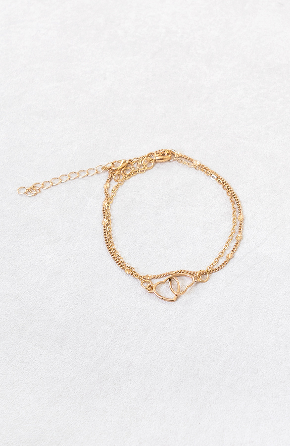 Open-Heart-Armband-Goud-Double