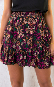 Overslag-Print-Skirt-Multicolor