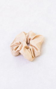 Scrunchie-Silk-Beige