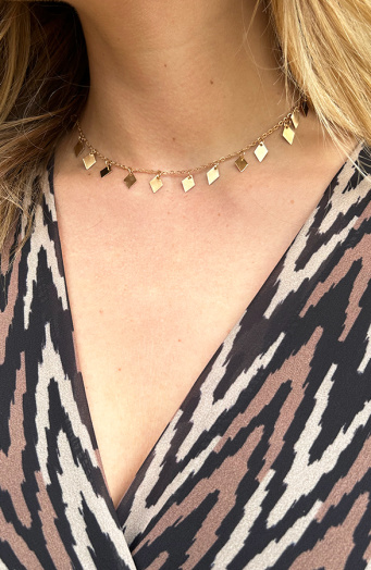 Bedel Ruit Ketting Goud