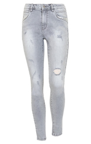 Pailletten-Jeans-High-Waist-Damaged-Grey