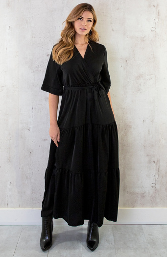 Kimono Maxi Dress Zwart