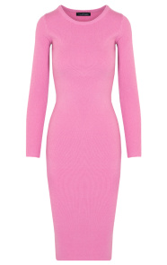 Midi-Stretch-Dress-Roze-1