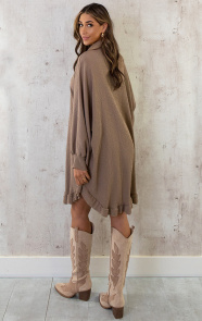 Blouse-Jurk-Oversized-Taupe-1