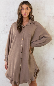 Blouse-Jurk-Oversized-Taupe-2