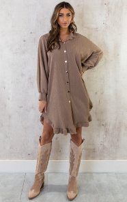 Blouse-Jurk-Oversized-Taupe-5