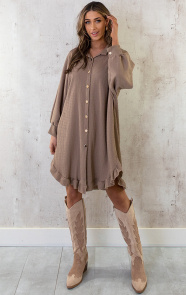 Blouse-Jurk-Oversized-Taupe-6