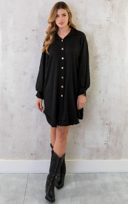 Blouse-Jurk-Oversized-Zwart-2