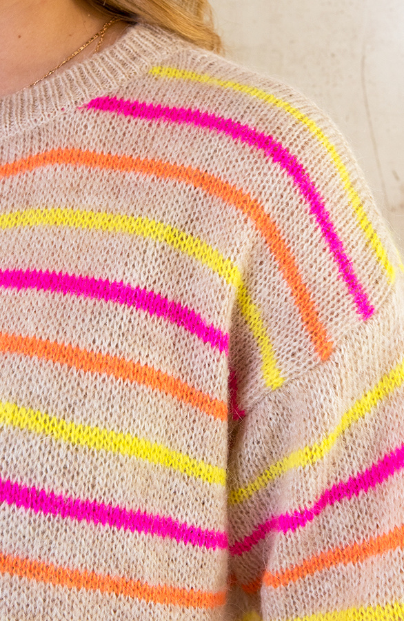 Gebreide-Multicolor-Top