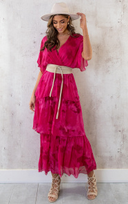 Limited-Zijde-Maxi-Jurk-Fuchsia-4