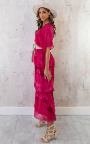 Limited-Zijde-Maxi-Jurk-Fuchsia-5