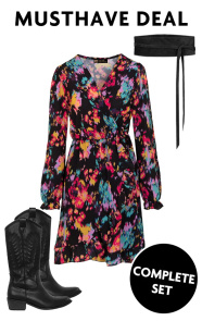 Musthave-Deal-Complete-Set-Print-Jurk-Multicolor