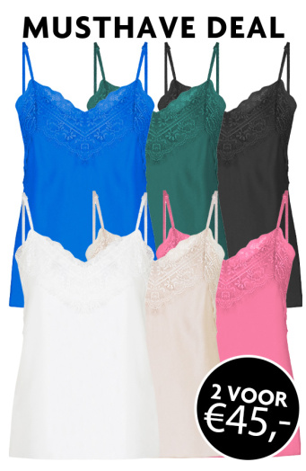 Musthave Deal Silk Lace Spaghetti Tops