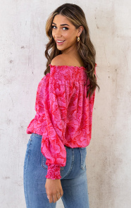 Off-Shoulder-Top-Bloemen-Roze-Rood-4