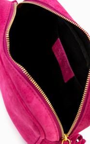 Tas Margot suede fuchsia
