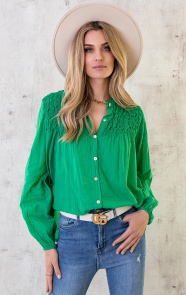 Katoenen-Oversized-Detail-Blouse-Bright-Green-4
