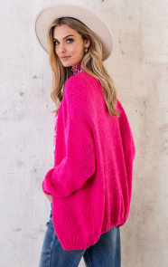 Oversized-Knitted-Vest-Fuchsia-4