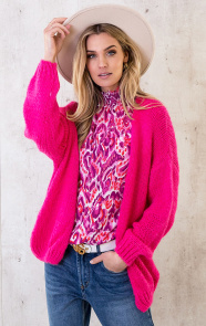 Oversized-Knitted-Vest-Fuchsia-6