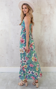 Spaghetti-Maxi-Jurk-Bloemen-Palm-Mint-6