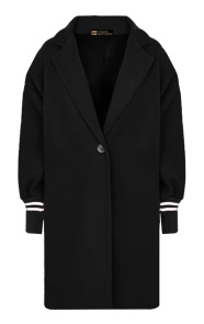 oversized-stripe-coat-zwart