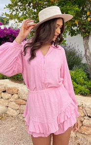 Co-ord-Katoen-Feminine-Roze-4