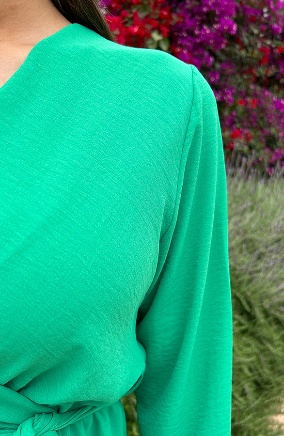 Maxi-Jurk-Split-Bright-Green-3