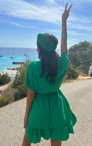 Sicily-V-neck-Dress-Bright-Green-3
