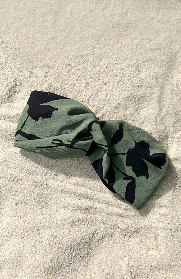 Haarband-Print-Army-Zwart-2
