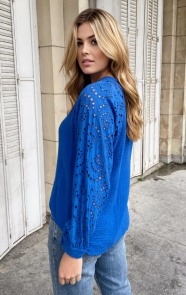 Mousseline-Blouse-Embroidery-Kobalt-4