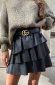 Leren-Ruffle-Rok-Zwart-10