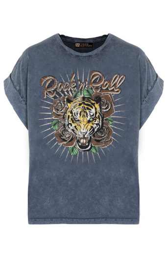 Stonewash T-shirt Rock 'N Roll Bruin