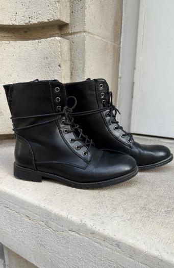 Biker Buckle Zip Boots