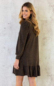 Lurex-Ruffle-Jurk-Goud-2-2