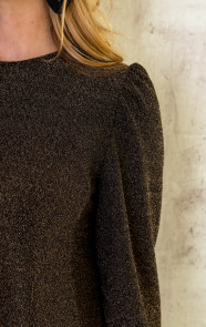 Lurex-Ruffle-Jurk-Goud-3