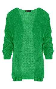 Oversized-Knitted-Vest-Bright-Green
