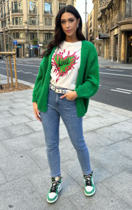 Oversized-Knitted-Vest-Bright-Green-2