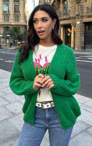 Oversized-Knitted-Vest-Bright-Green-3