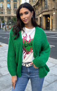 Oversized-Knitted-Vest-Bright-Green-4