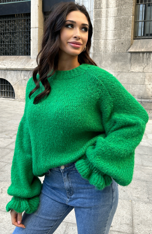 Oversized-Soft-Trui-Ruffle-Bright-Green-05