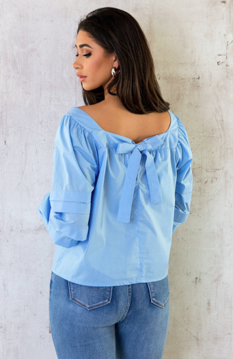 Musthave Strik Blouse Baby Blue