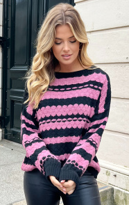 Boho-Knitted-Sweater-Dust-Roze-2