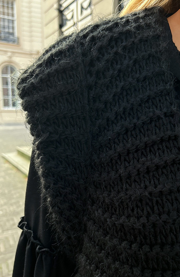 gebreid gilet dames zwart