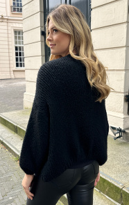 Oversized-Knitted-Vest-Zwart-2