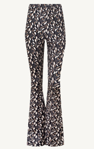 Flared-Broek-Print-Zwart-Camel