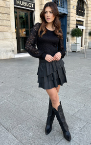 Kanten-Pofmouwen-Sleeve-Zwart-2