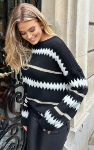 Lurex-Zigzag-Sweater-Zwart-1