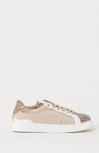 Luxury Leopard Sneakers Gold