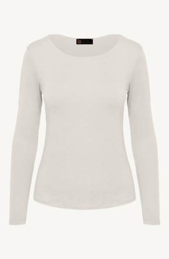 Essence Long Sleeve Round Neck Beige