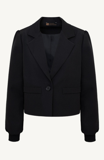 Pofmouw Blazer Zwart